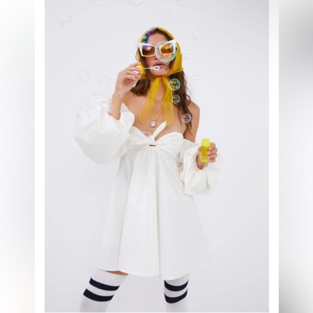 For Love And Lemons Saint Lucia Mini Dress White
Puff sleeve bridal Revolve M - Picture 3 of 12